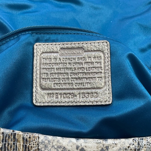 Coach Kristin Python Embossed Shoulder Bag - Picture 2 of 14